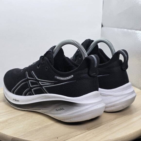 Women Size 6 Wide - Asics Gel Nimbus 26 Blac Athletic Running Shoes Sneakers - Picture 7 of 11